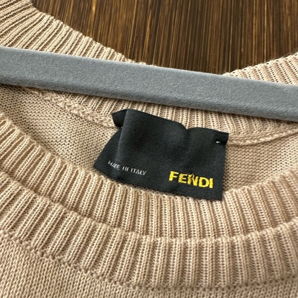 Vtg FENDI Tank Dress Mesh Overlay (D10) - Picture 4 of 7